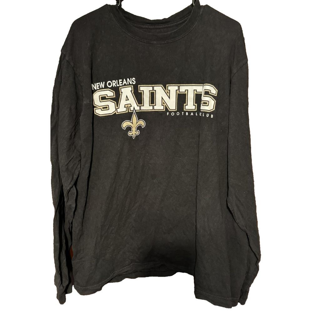 New Orleans Saints Reebok Long Sleeve tee shirt Men size XL